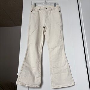 Reitmans Cream Flare Jeans | Off-White | Mid Rise | Spring Denim | 29